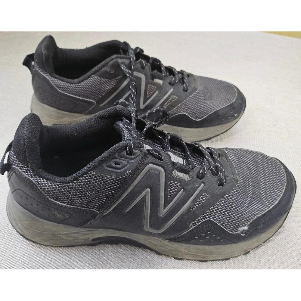 New Balance 410 Trail Running Shoes Men 7.5 Women 9 Black Grey MT410CK8 Sneaker